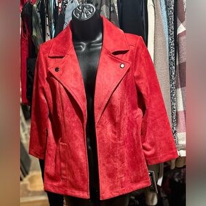 Vibrant Red Women's Blazer